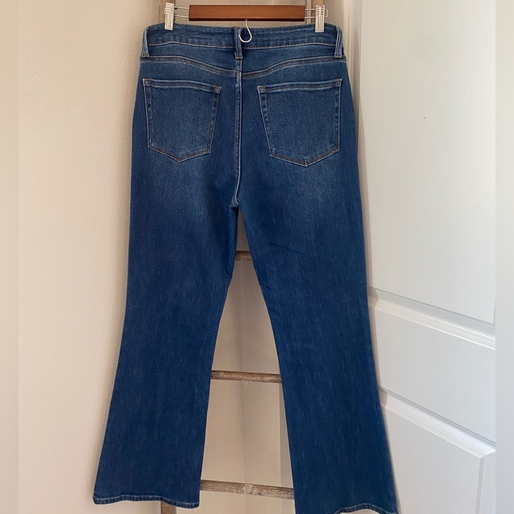 NWOT - Just USA Blue Flare Wide Leg Jeans with Stretch - Size 12 - Picture 8 of 9